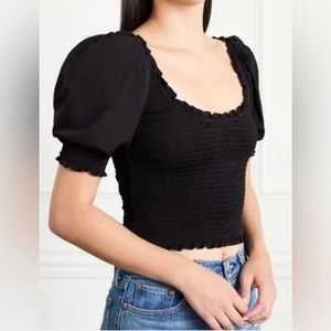 {Hill House Home} NWT Black Aiko top size XL